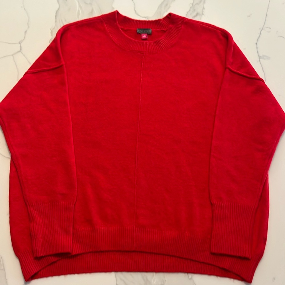 Vince Camuto Exposed Seam Crewneck Sweater Women's -Size Large